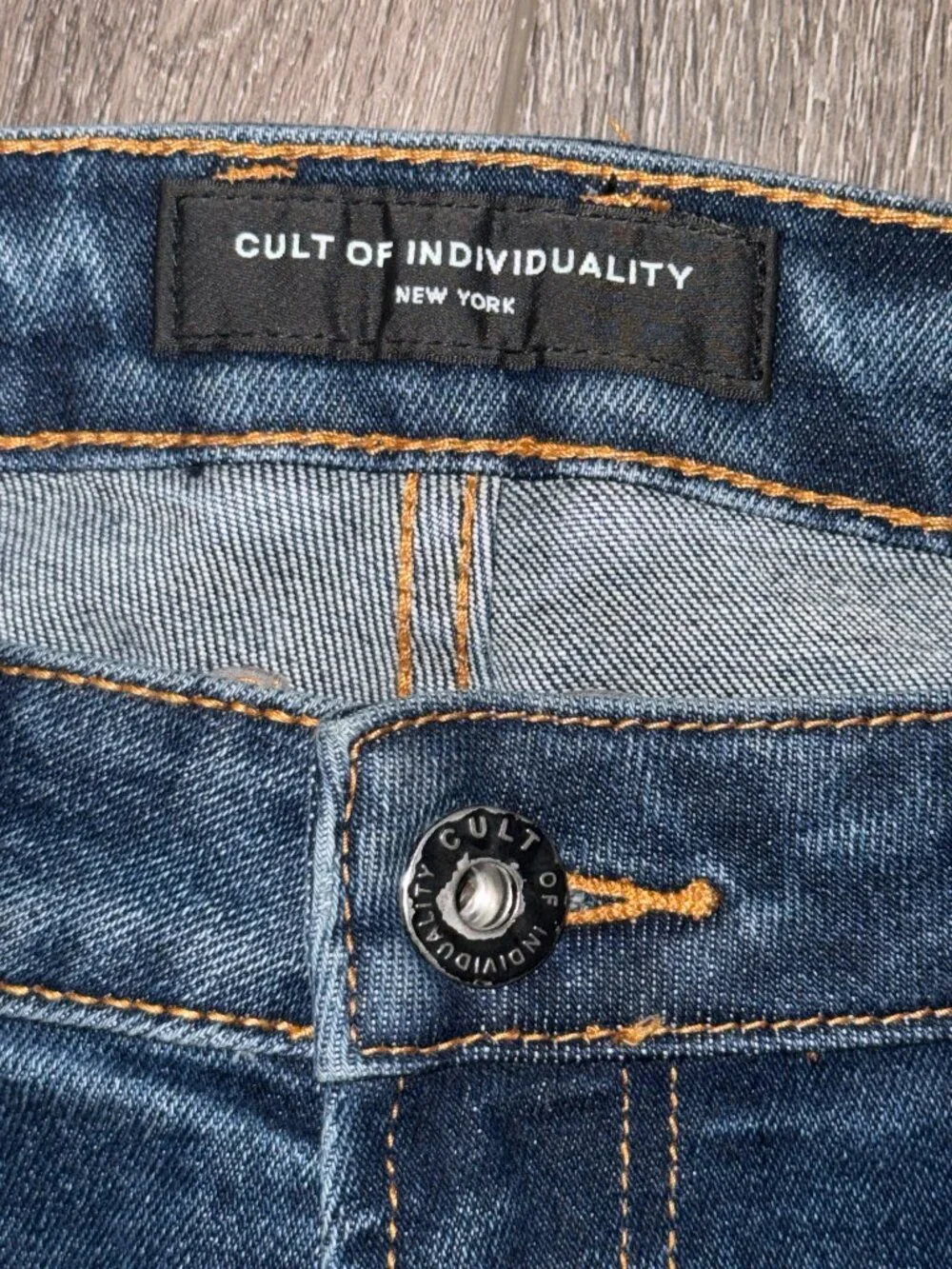 Cult of Individuality Rocker Slim Distressed Jeans Mens 40x33